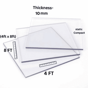 Coxwell Solid 10mm Static Compact Polycarbonate sheet