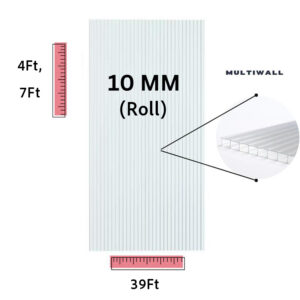Multi-Wall 10 mm Polycarbonate Sheet Roll